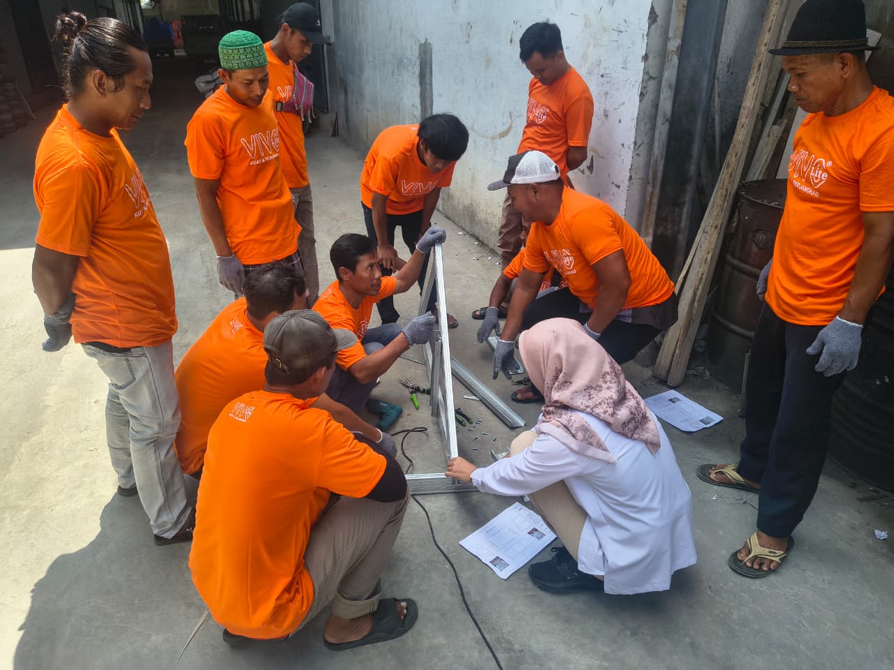 Praktik Pembuatan Kuda Kuda Baja Ringan